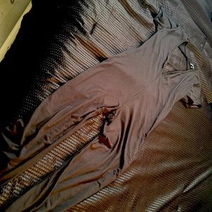 Black bodysuit backless scrunchie bottoms